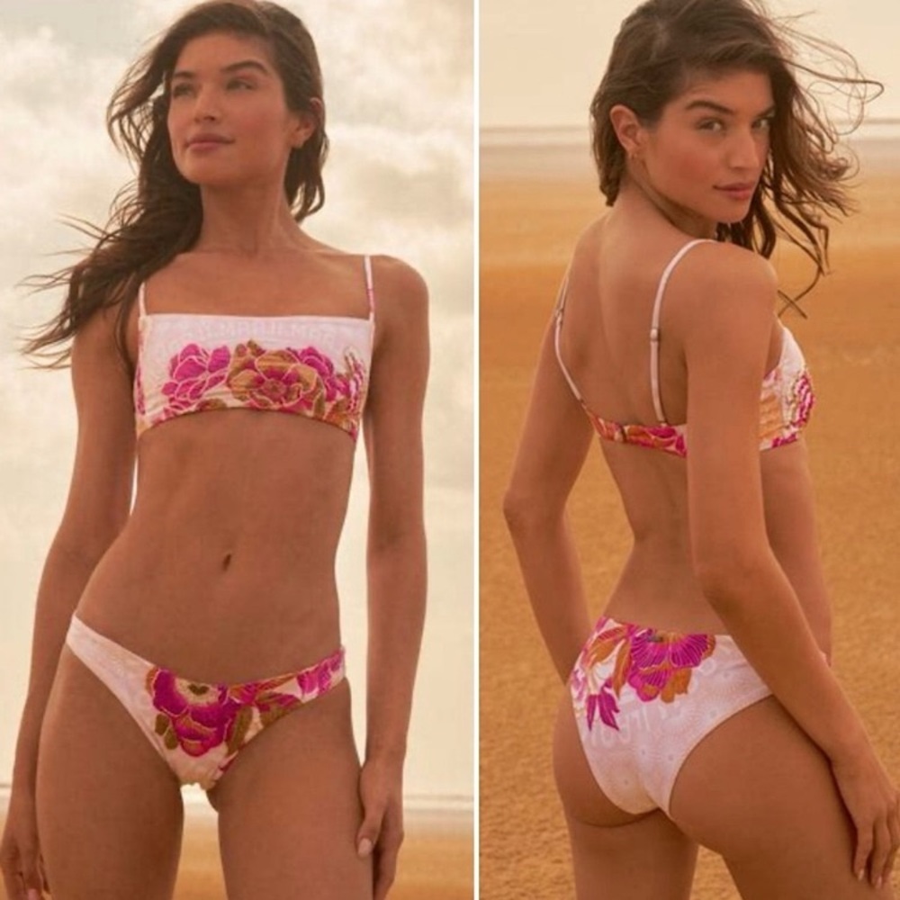 MAAJI Embroidered Bikini Bottoms - Flirt Cheeky in Mexican Floral - S - Picture 14 of 16